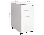 The Shopsite Business SONGMICS Office file Cabinet with Wheels File Organiser SONGMICS Office file Cabinet with Wheels File Organiser