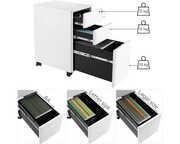 The Shopsite Business SONGMICS Office file Cabinet with Wheels File Organiser SONGMICS Office file Cabinet with Wheels File Organiser