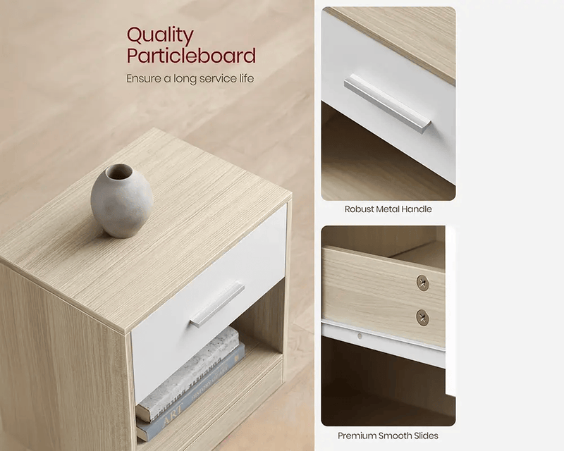 The Shopsite bedside table Bedside Table with Drawers Bedside Table with Drawers