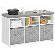 The Shopsite Home-living Vasagle Shoe Rack Bench Vasagle Shoe Rack Bench