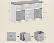 The Shopsite Home-living Vasagle Shoe Rack Bench Vasagle Shoe Rack Bench