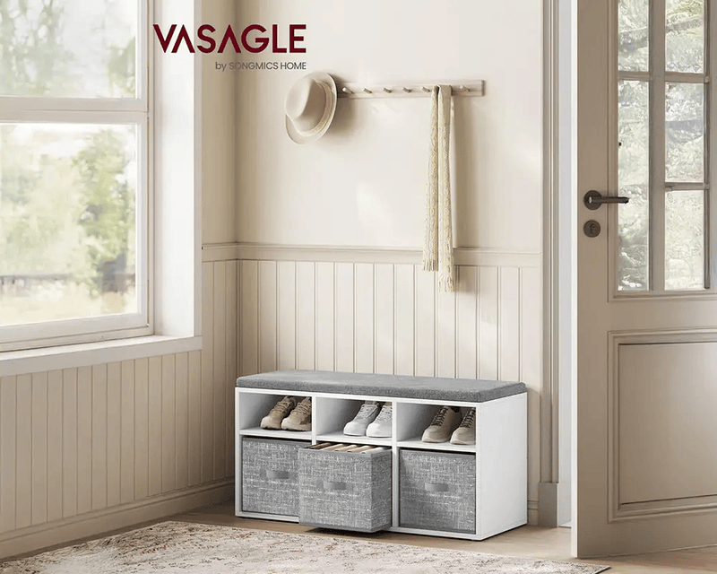 The Shopsite Home-living Vasagle Shoe Rack Bench Vasagle Shoe Rack Bench