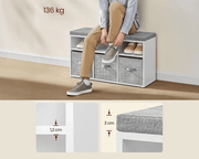 The Shopsite Home-living Vasagle Shoe Rack Bench Vasagle Shoe Rack Bench