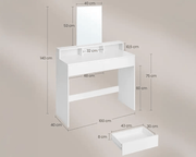 The Shopsite Home-living Dressing Table with Mirror Dressing Table with Mirror