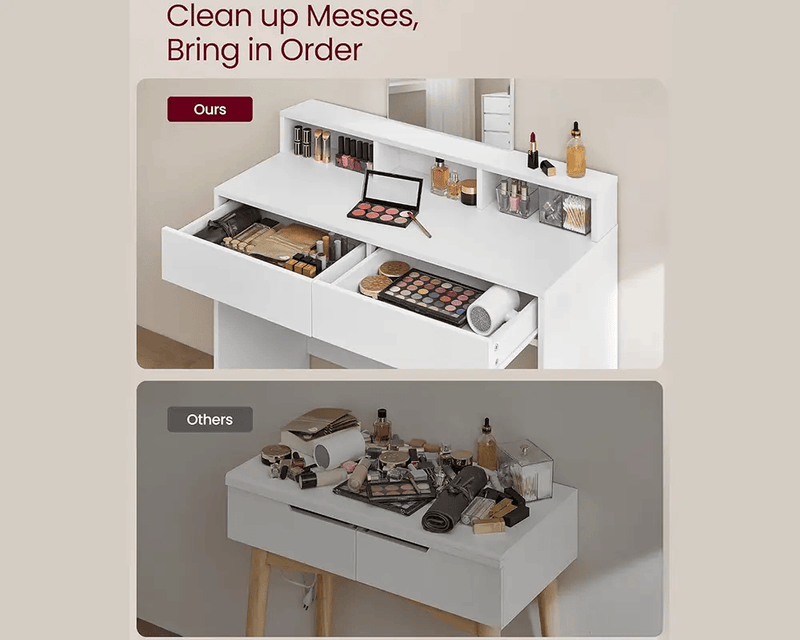 The Shopsite Home-living Dressing Table with Mirror Dressing Table with Mirror