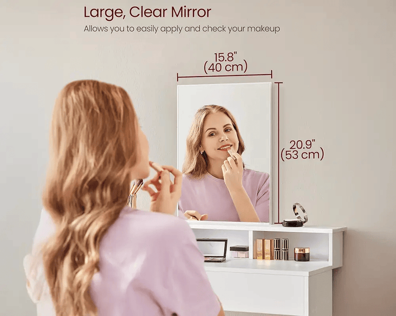 The Shopsite Home-living Dressing Table with Mirror Dressing Table with Mirror