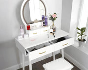 The Shopsite Home-living Dressing Table with Mirror and Storage Drawers Dressing Table with Mirror and Storage Drawers