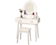 The Shopsite Home-living Dressing Table with Mirror and Storage Drawers Dressing Table with Mirror and Storage Drawers
