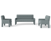 The Shopsite Sofa 3 Piece Sofa Set – Dubai Sky Blue 3 Piece Sofa Set – Dubai Sky Blue