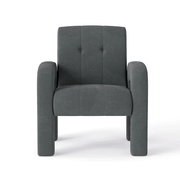 The Shopsite Sofa Modern 1 Seater Sofa Milan Charcoal Modern 1 Seater Sofa Milan Charcoal