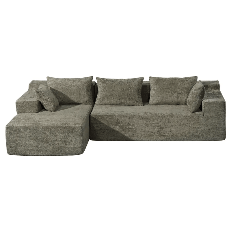 The Shopsite Sofa Compressed Sofa L-Shape Modular Sofa with Chaise Compressed Sofa L-Shape Modular Sofa with Chaise