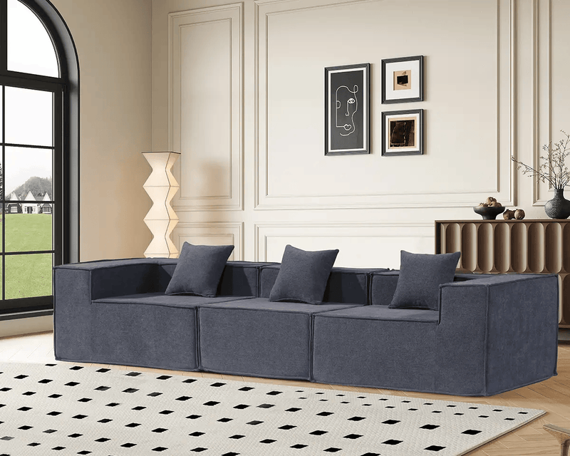 The Shopsite Sofa Modern 3 Seater Modular Sofa Set Modern 3 Seater Modular Sofa Set