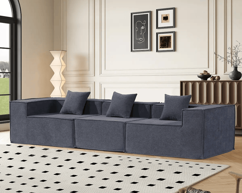 The Shopsite Sofa Modern 3 Seater Modular Sofa Set Modern 3 Seater Modular Sofa Set
