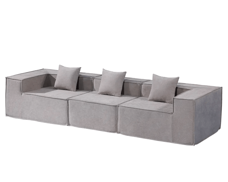 The Shopsite Sofa Compressed Sofa Modern 3 Seater Modular Fabric Sofa Compressed Sofa Modern 3 Seater Modular Fabric Sofa