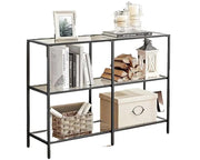 The Shopsite Home-living 3 Tier Console Table Frame Sofa Table Black 3 Tier Console Table Frame Sofa Table Black