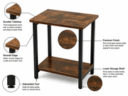 The Shopsite bedside table Side Table End Table Side Table End Table