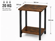 The Shopsite bedside table Side Table End Table Side Table End Table