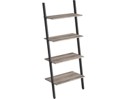 The Shopsite HOME-LIVING Leaning Wall Bookcase Rustic Brown Wood Plant Stand Leaning Wall Bookcase Rustic Brown Wood Plant Stand