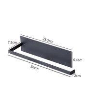 salelink.co.nz Unbranded Paper Towel Holder - Black Black Carbon Steel Under Cabinet Paper Towel Holder