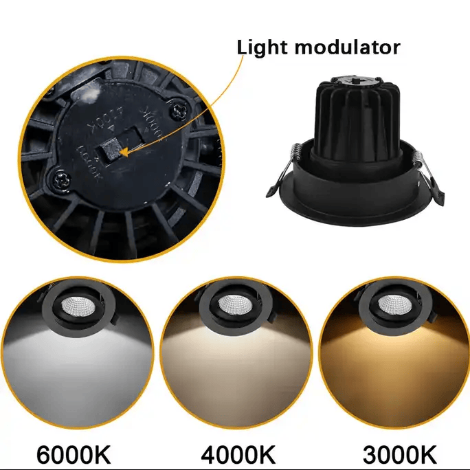 13W 1150 lumens ,Tri-Color Dimmable LED Downlight, Dia 102mm – view 5