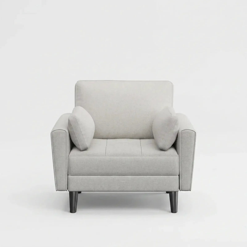 Yaheetech Tufted Oversized Armchair Comfy Fabric Accent Chair Single Sofa Tufted Oversized Armchair Comfy Fabric Accent Chair Single Sofa