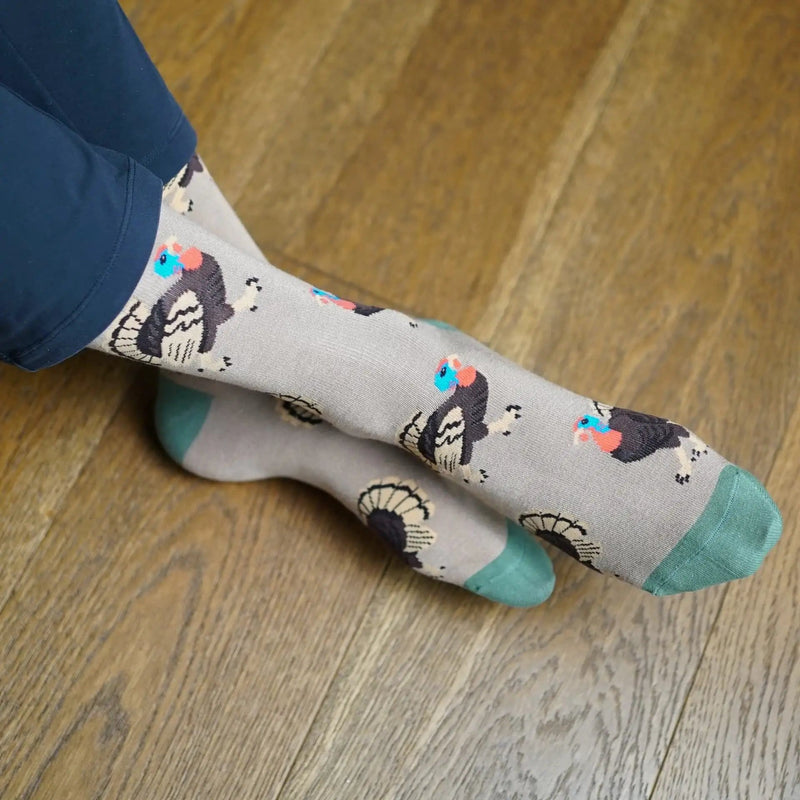 Barekind NZ Socks Save the Turkey Bamboo Socks Save the Turkey Bamboo Socks