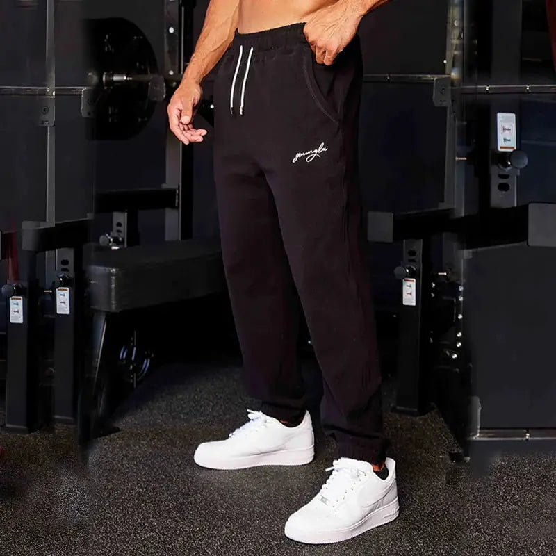 Men's Track Sweatpants - Athletic Joggers with Side Stripe – view 2