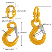 Hammerlock and Eye Sling Hook Safety Chain – view 5