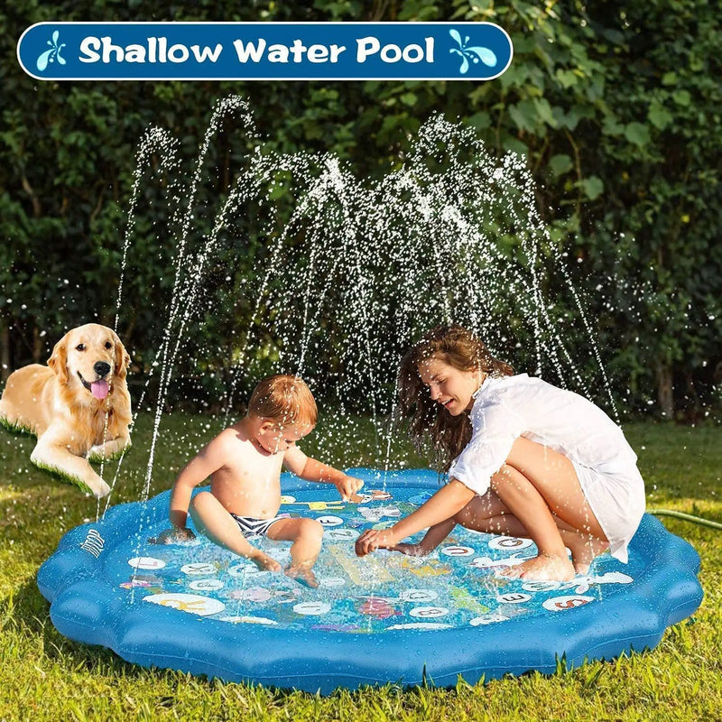 Kids Water Play Mat Sprinkler Splash Pad 170CM – view 6