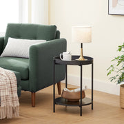 The Shopsite bedside table VASAGLE Bed Side Tables End Table Black VASAGLE Bed Side Tables End Table Black