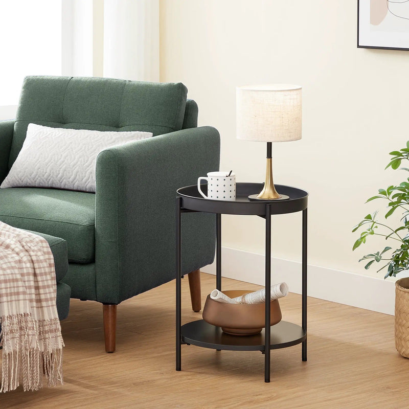 The Shopsite bedside table VASAGLE Bed Side Tables End Table Black VASAGLE Bed Side Tables End Table Black