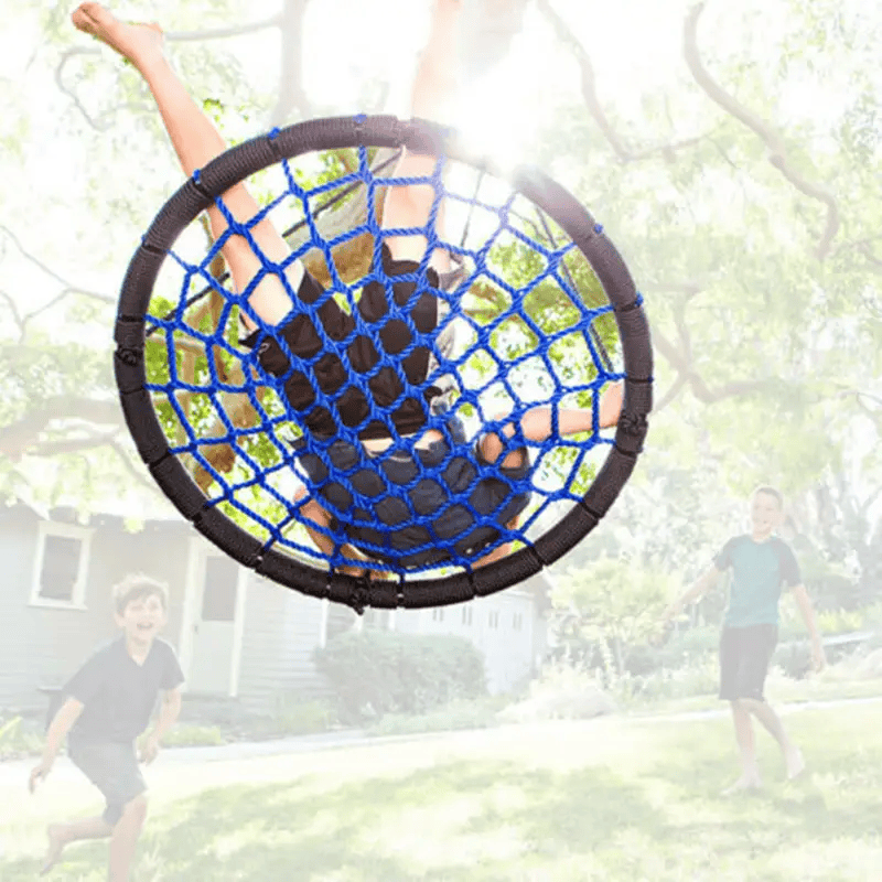 salelink.co.nz Unbranded 100cm 150kg Load Spider Web Tree Swing Net 100cm Spider Web Tree Swing Round Hammock 150kg