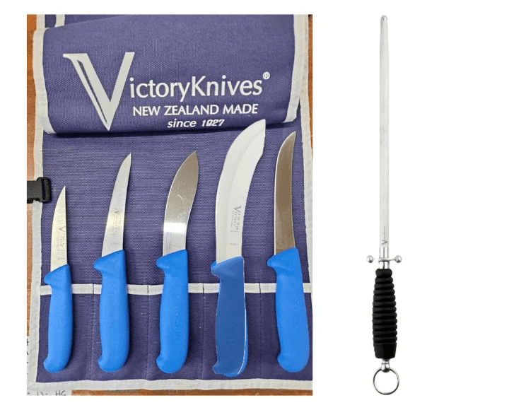 Victory Hunting Skinning Boning Knife Set Blue – view 5