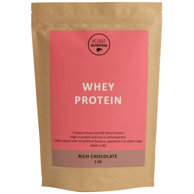 Kiwi Nutrition Whey Protein Concentrate Whey Protein Powder - Chocolate 1kg Whey Protein Powder - Chocolate 1kg | NZ