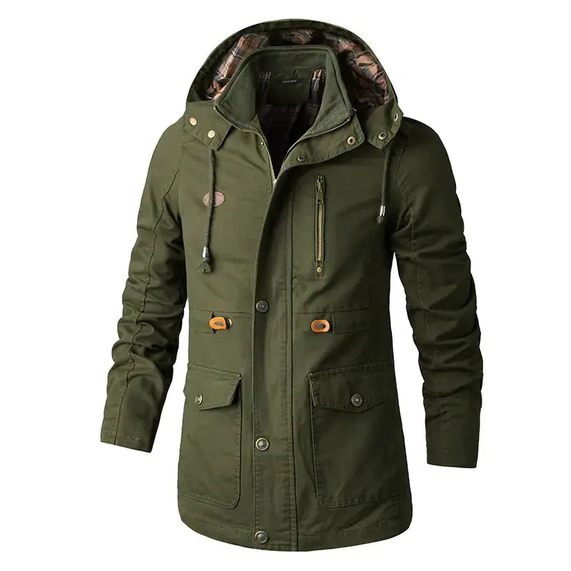 Men's Plus Size Hooded Windbreaker Jacket - Lightweight Outdoor Wind Jacket | Extended Sizes – view 5