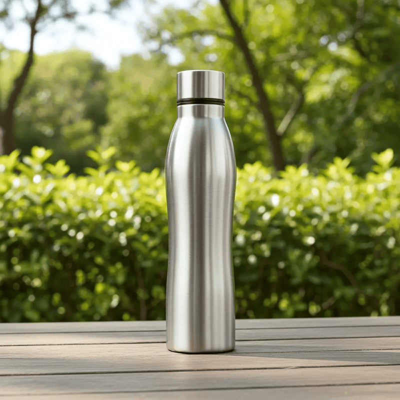 Nest & Stem Homewares Drink Bottle Frankly Cotton 29cm x 8cm Stainless Steel Drinking Bottle 1L Frankly Cotton 29cm x 8cm Stainless Steel Drinking Bottle 1L