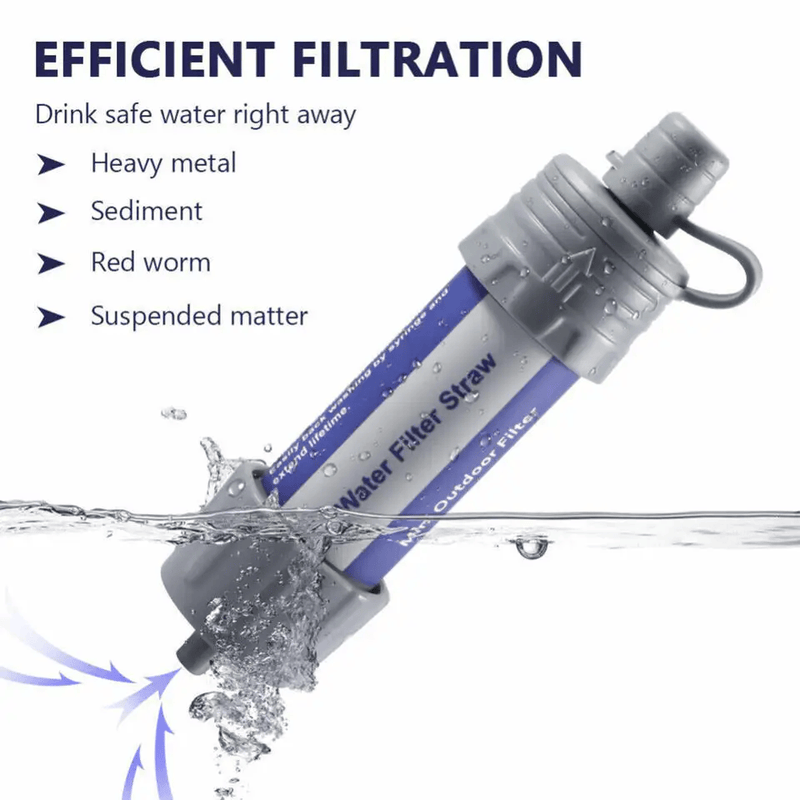 Portable Camping Hiking Mini Water Filter Straw Purifier – view 7