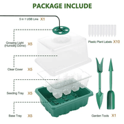 Heightened Seedling Tray Kit with Light – view 5