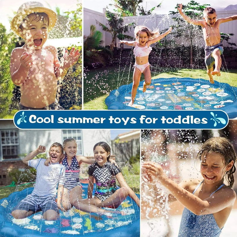 Kids Water Play Mat Sprinkler Splash Pad 170CM – view 7