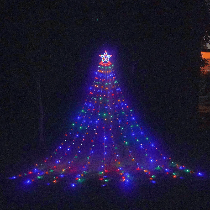 Solar Light Waterfall Light Christmas Lights – view 3