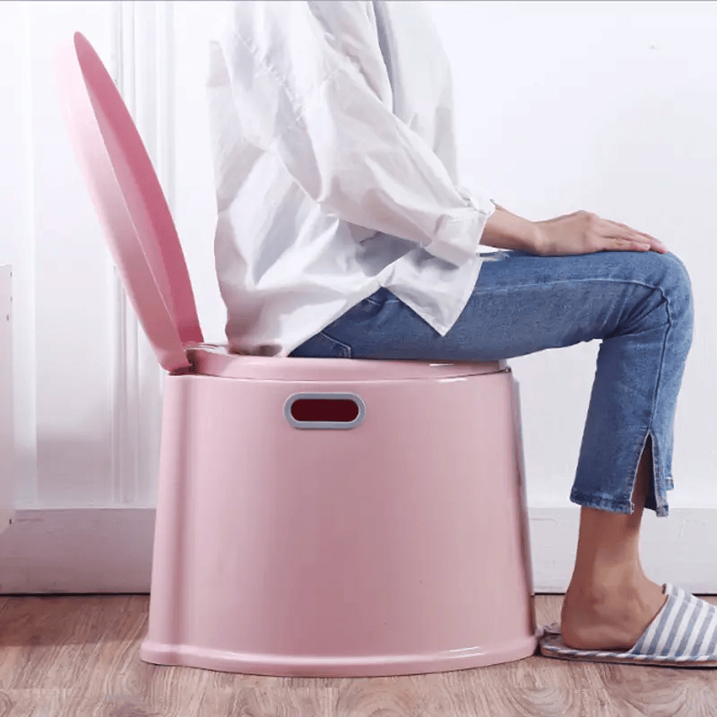 salelink.co.nz Unbranded Outdoor Portable Toilet Pink 6L Outdoor Portable Toilet for Camping