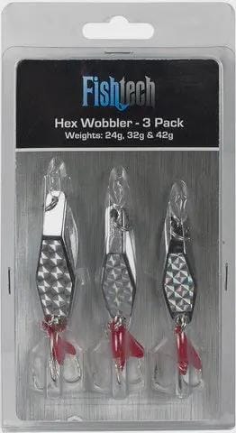 Fishtech Hex Wobbler Fishtech Hex Wobbler Multi Pack 24g 32g 42g Fishtech Hex Wobbler Multi Pack 24g 32g 42g
