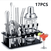 salelink.co.nz salelink.co.nz 17 PCS Cocktail Shaker Set 17 Piece Cocktail Shaker Set With Bar Tools