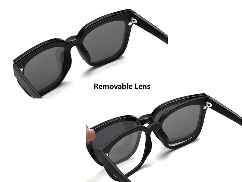 dealonline.co.nz dealonlinenz Removable Lens Sunglasses To Clear Lens Aoron TR90 Sunglasses Removable Lens Coffee Frame
