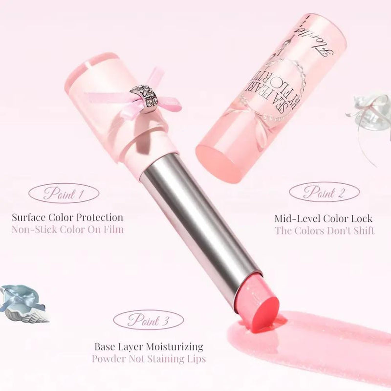 Poppy Gifts makeup FLORTTE Sea Pearl Series Solid Lip Gloss Lip Stick FLORTTE Sea Pearl Series Solid Lip Gloss Lip Stick