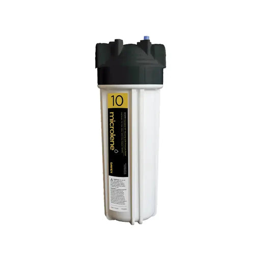 Davey Microlene 10" Standard Filter Housing - WaterMark Certified, Single Tap, 20mm Ports NZ