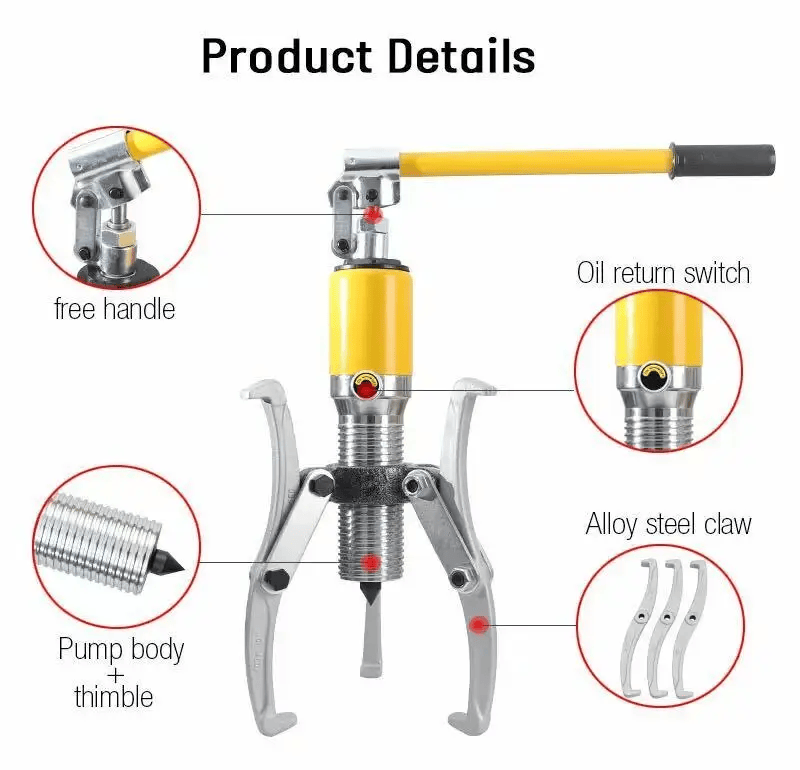 5T Hydraulic Bearing Gear Puller Separator Garage Tool – view 5