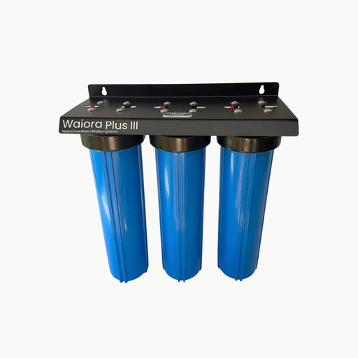 Waimana Waiora Plus III 20" Jumbo Triple Filter Housing Set - 3 Stage Whole House, Housing Only, Rainwater or Mains – view 1
