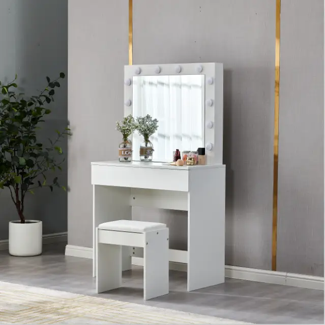 sue-e furniture Dressing tables "York' LED Light Dressing Table and Stool "York' LED Light Dressing Table and Stool