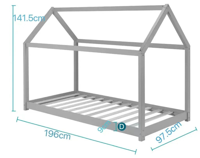 sue-e furniture Bed frames & bases 'Hannigan' Kid Bed Frame White Single 'Hannigan' Kid Bed Frame White Single
